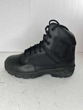 Men's Black Tactical Lace-Up Boot - Rugged Duty Footwear